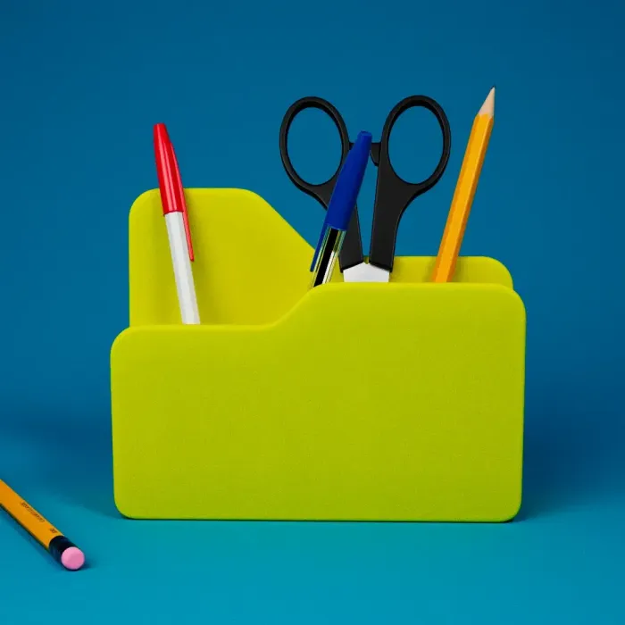 3D Printer Files | 3MF File | Folder Desk Organizer | Modern Pen ...
