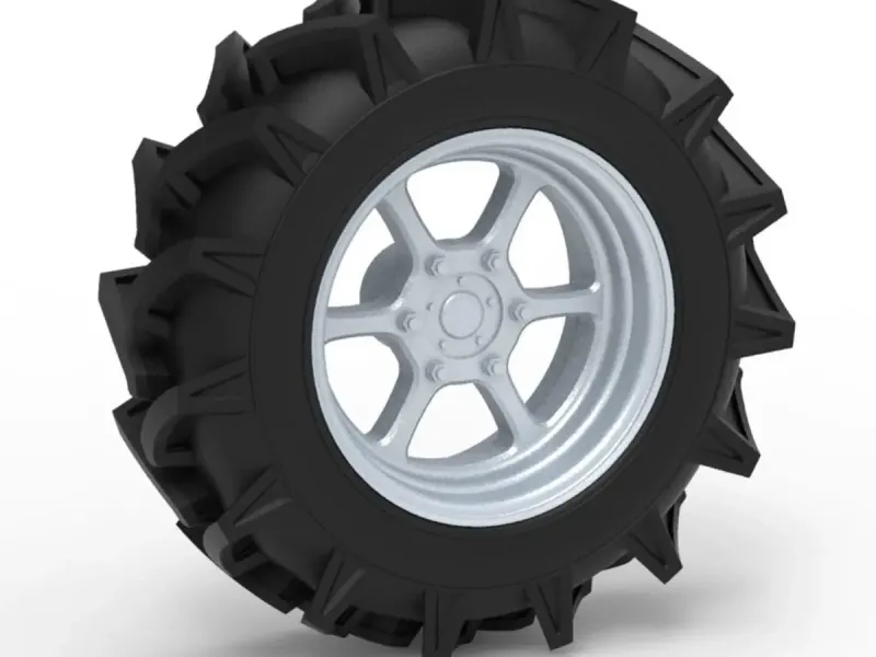 Wheel of Mud truck Scale 1:25