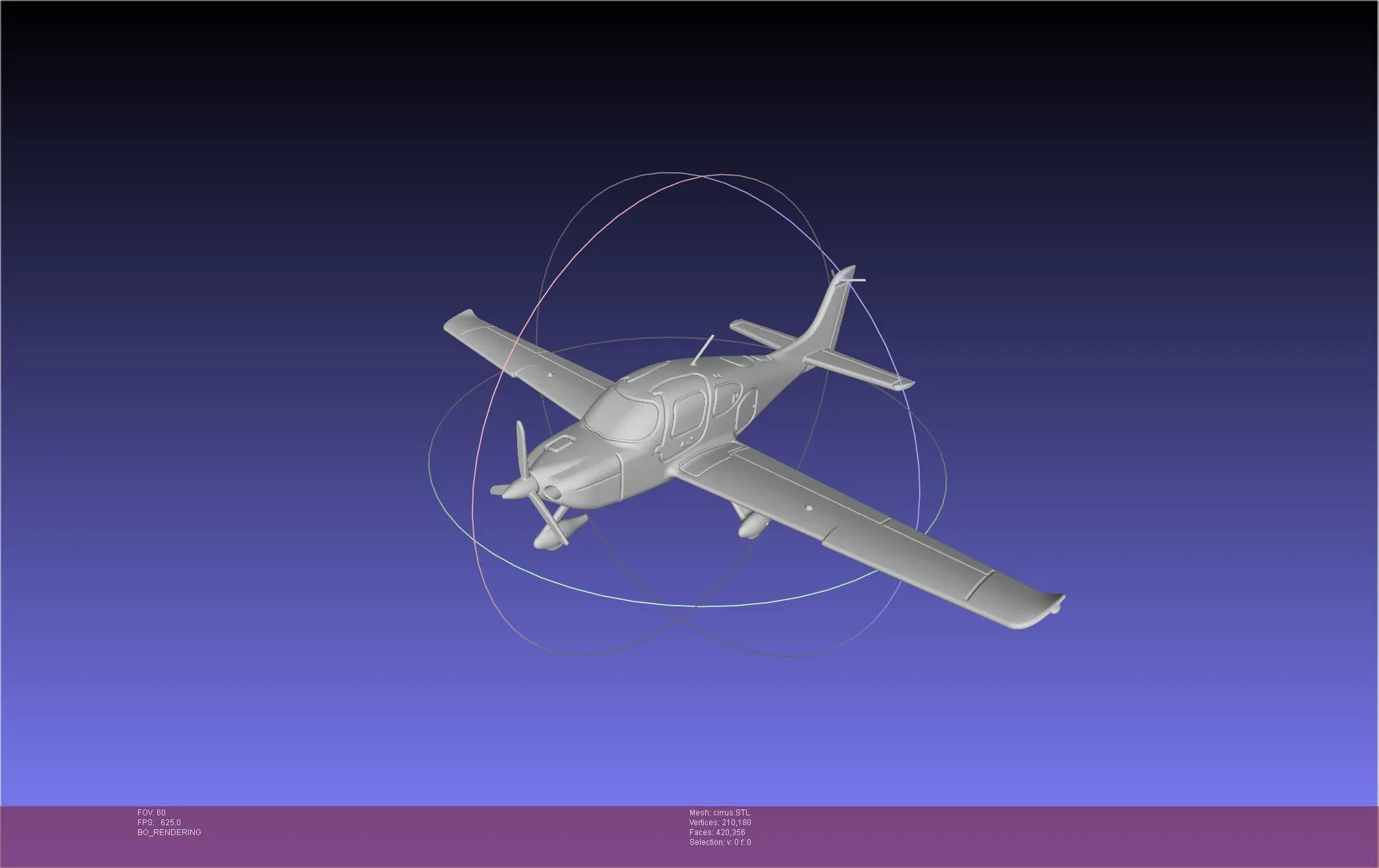 SR22 Cirrus Airplane Printable Miniature