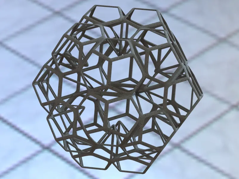 Dodecaedro en forma de escama pentagonal
