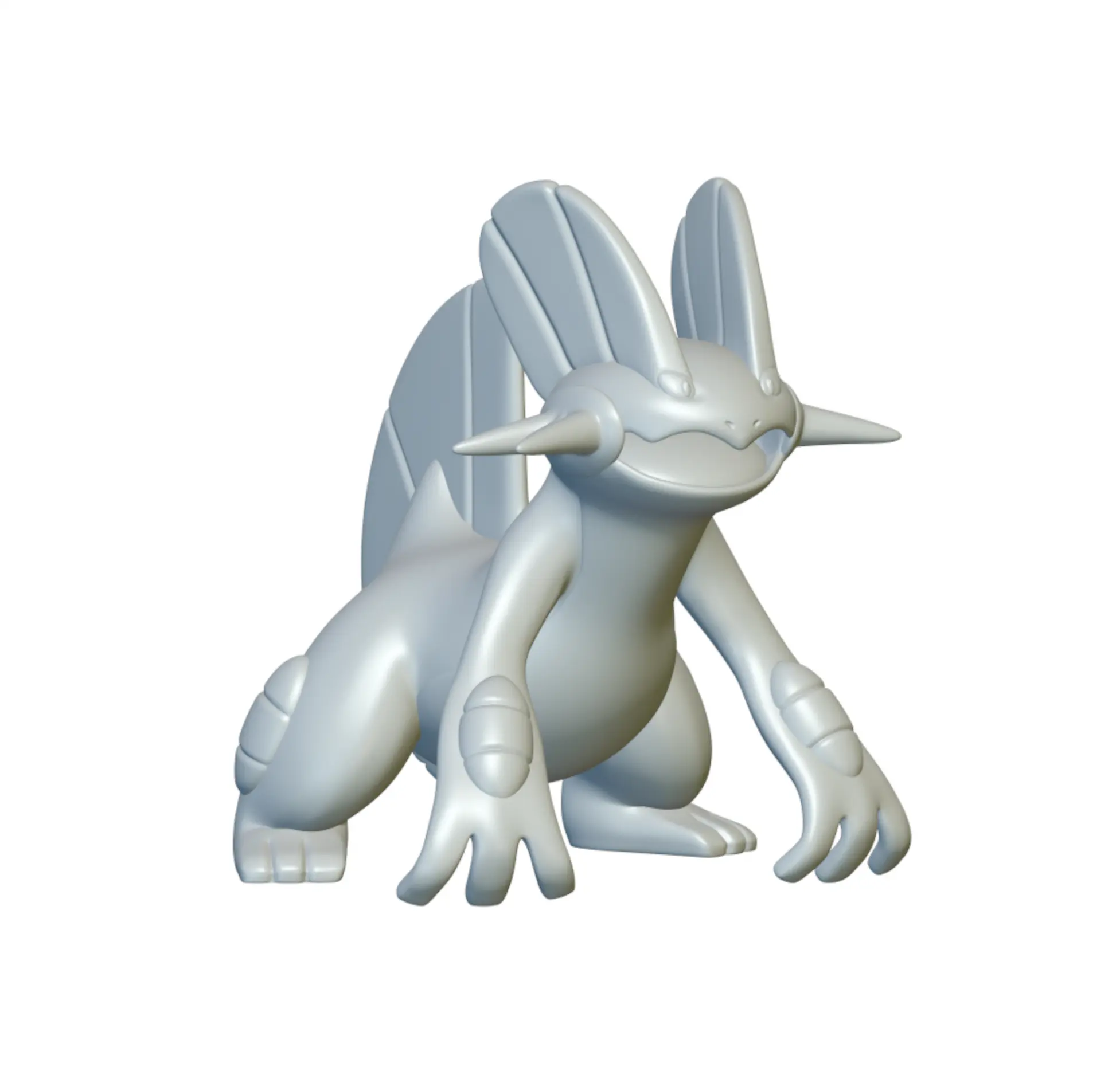 Pokemon Swampert #260 - Ready for 3D Printing!