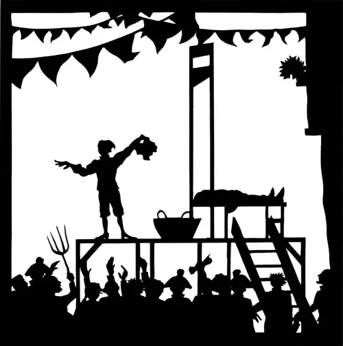 Guillotine stencil