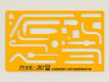 Chemical Laboratory Equipment (Bundle) - Drawing Stencil-3