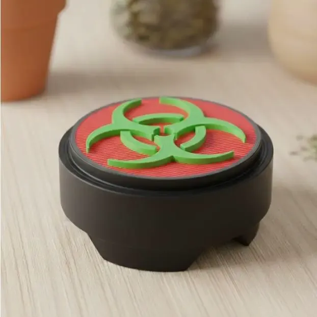Biohazard weed grinder by Aza