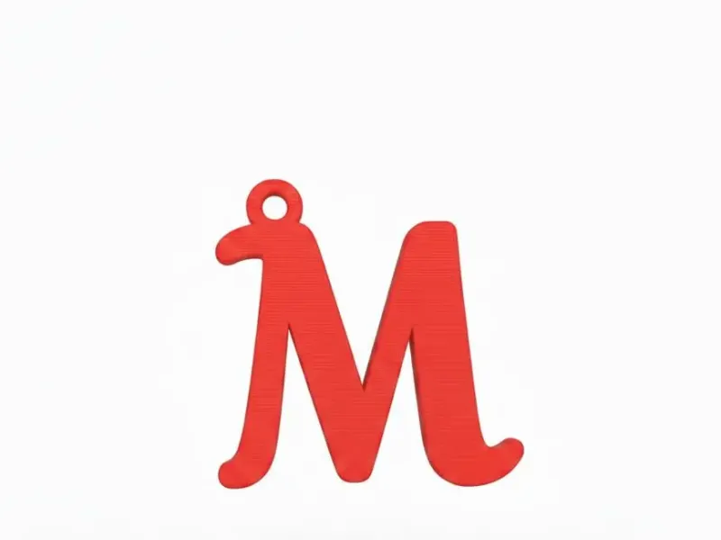 COLGANTE LETRA M