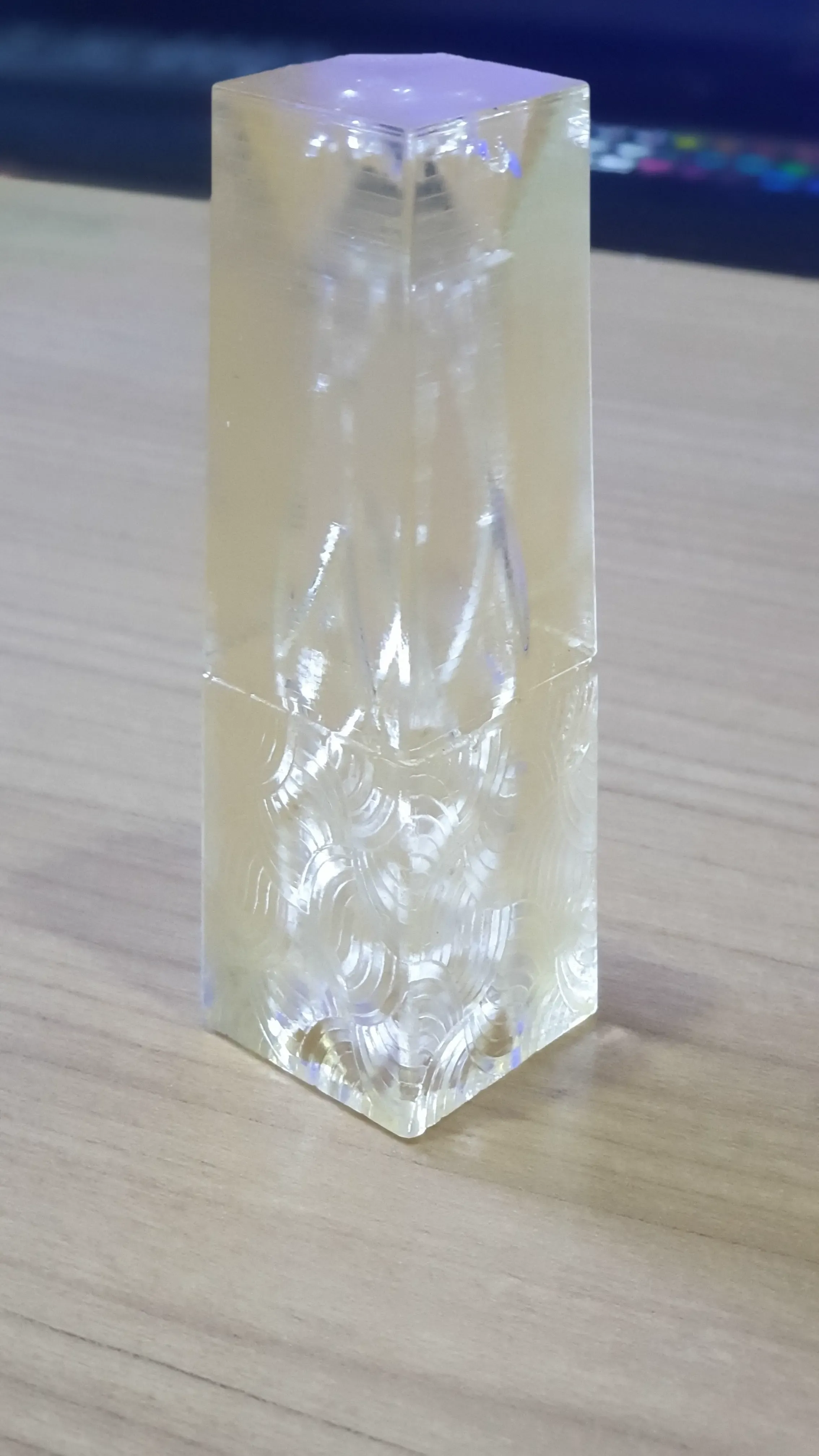 Transparent Trophy with Resin