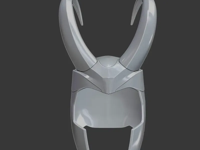 Trickster-Style Fantasy Helmet – 3D Printable Model