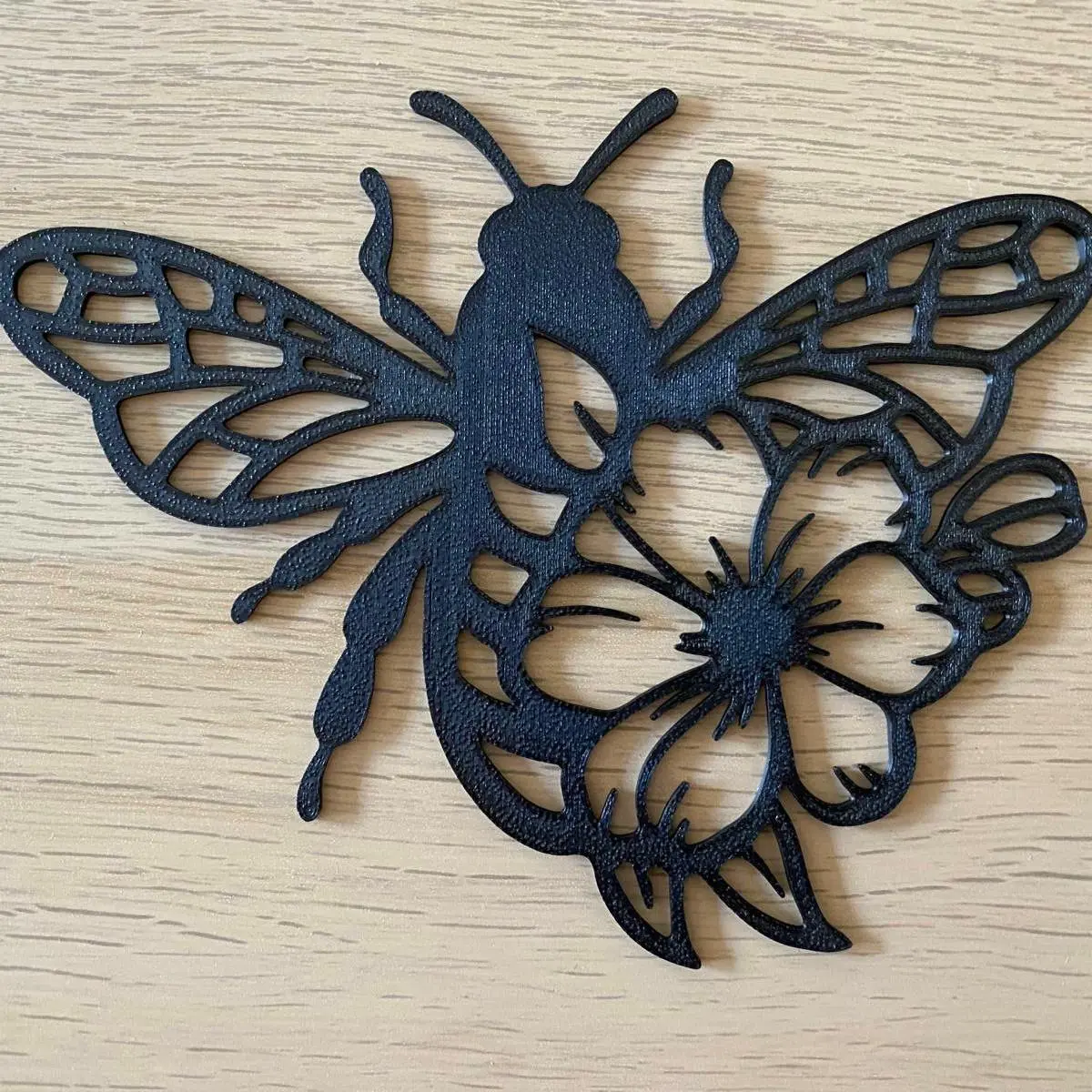 Bee With Flower Wall Art