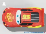 [Cars] Carros Relâmpago McQueen Modelo de Carro Montável Pneus Móveis-5