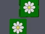 Daisy Flower - Square Coaster with holder-0