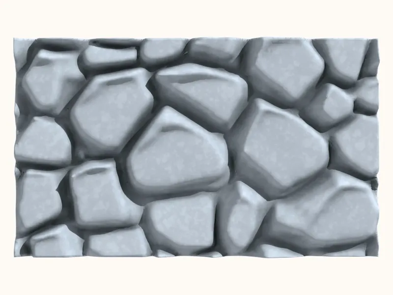Low Poly Relief Block for 3D Printing