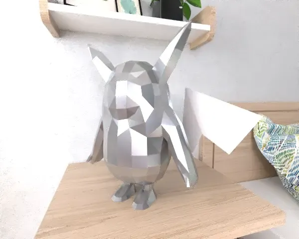 Pikachu Fall Guys Lowpoly Low Poly