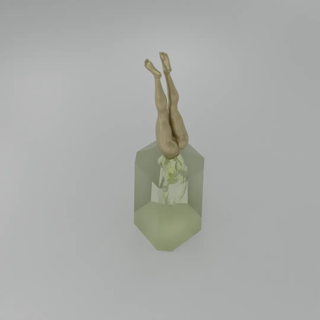 Swimming Pool Diving Jump Sculpture for LED LAMP