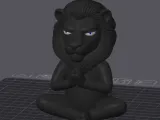 Grumpy Zen Lion – From the "Grumpy Animals" Series-1