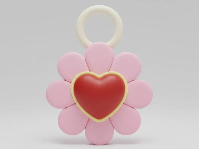Sweet Blossom Heart Charm – Noah0x03