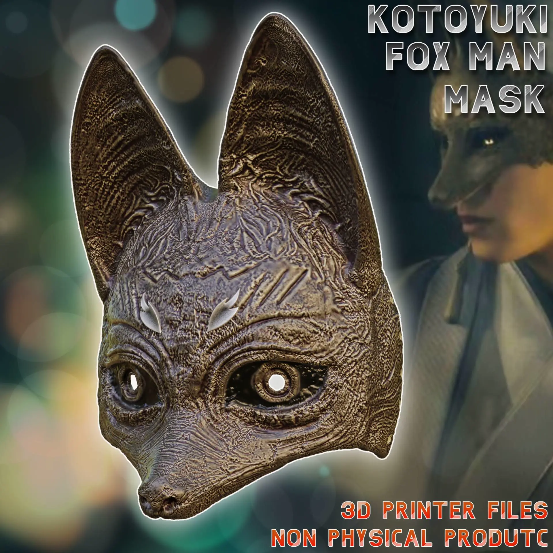 Kotoyuki Fox Man Cosplay Mask Silent Hill F