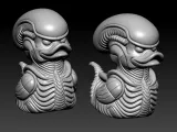 Rubber Duck - Xenomorph - Alien model - 3D print-3
