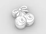 Straw Topper 8-Balls with loop-1
