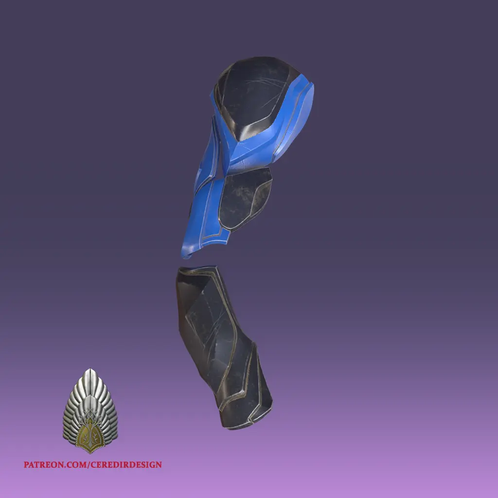 NightWing Arm Gauntlets 3d Digital download