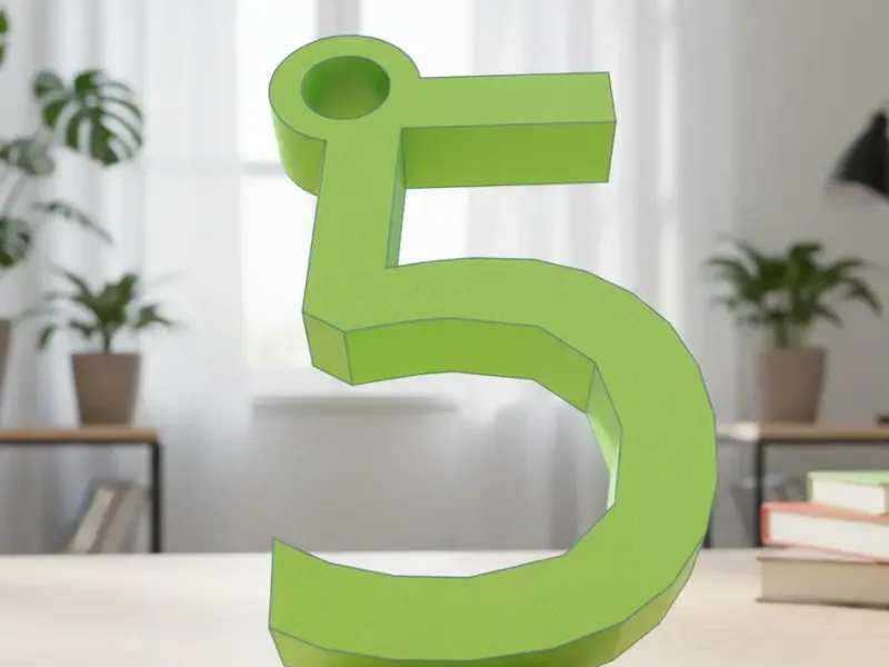 5 keychain