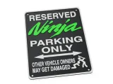 Kawasaki Ninja H2R1000SX 650 ZX4 ZX6 ZX9 Funny Parking Sign-3