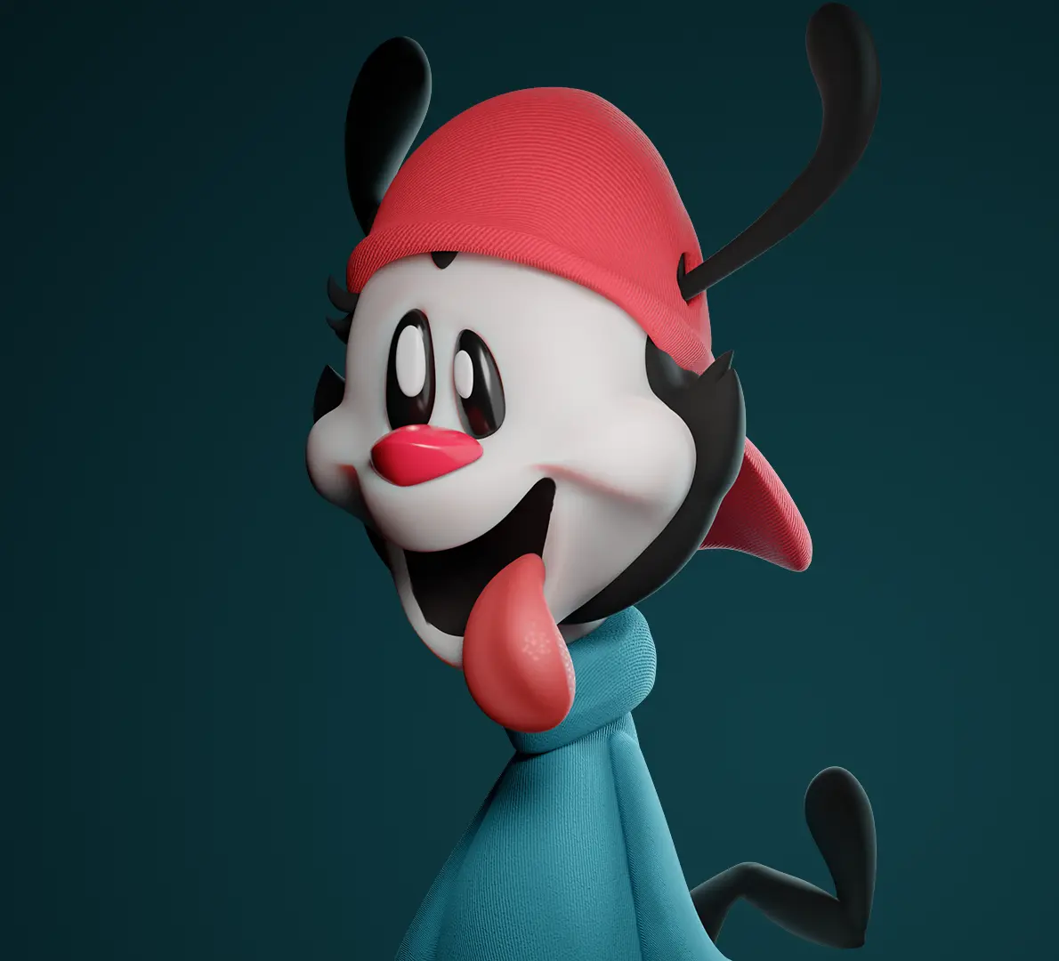 Стилизованный персонаж Вакко из Animaniacs
