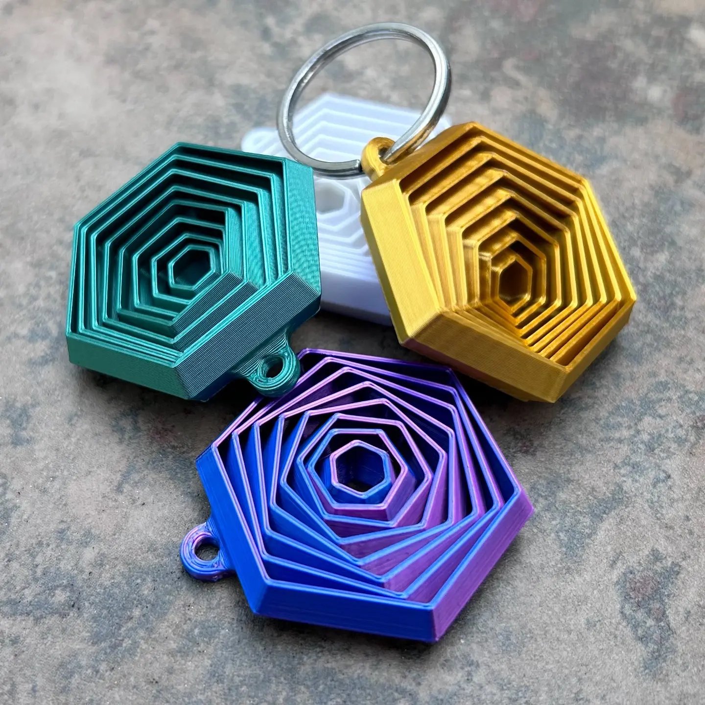 Hex Keychain - Lifestyle - PLA - 3D printed product - фото 10