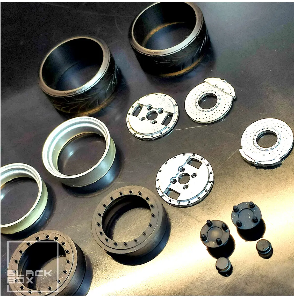 GLA WHEEL SET 3 OFFSETS separated HUB 3D print model