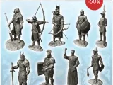 Medieval soldier miniatures pack No. 1-0
