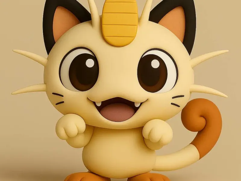 Meowth Pokemon Chibi