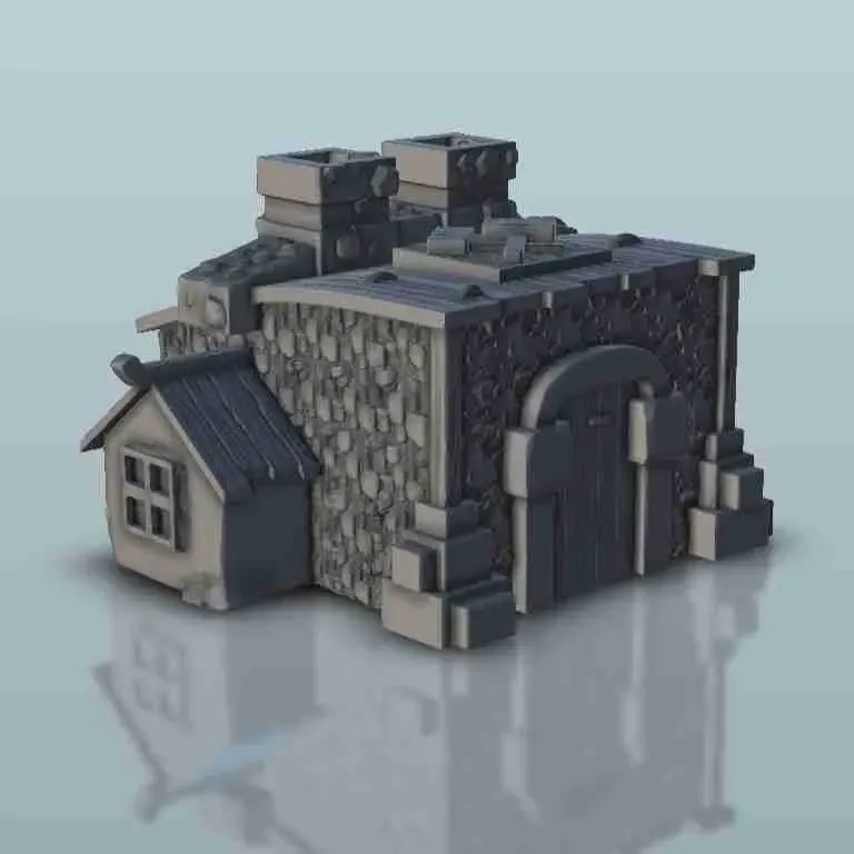 Fantasy city Hall - miniatures warhammer terrain scenery tab