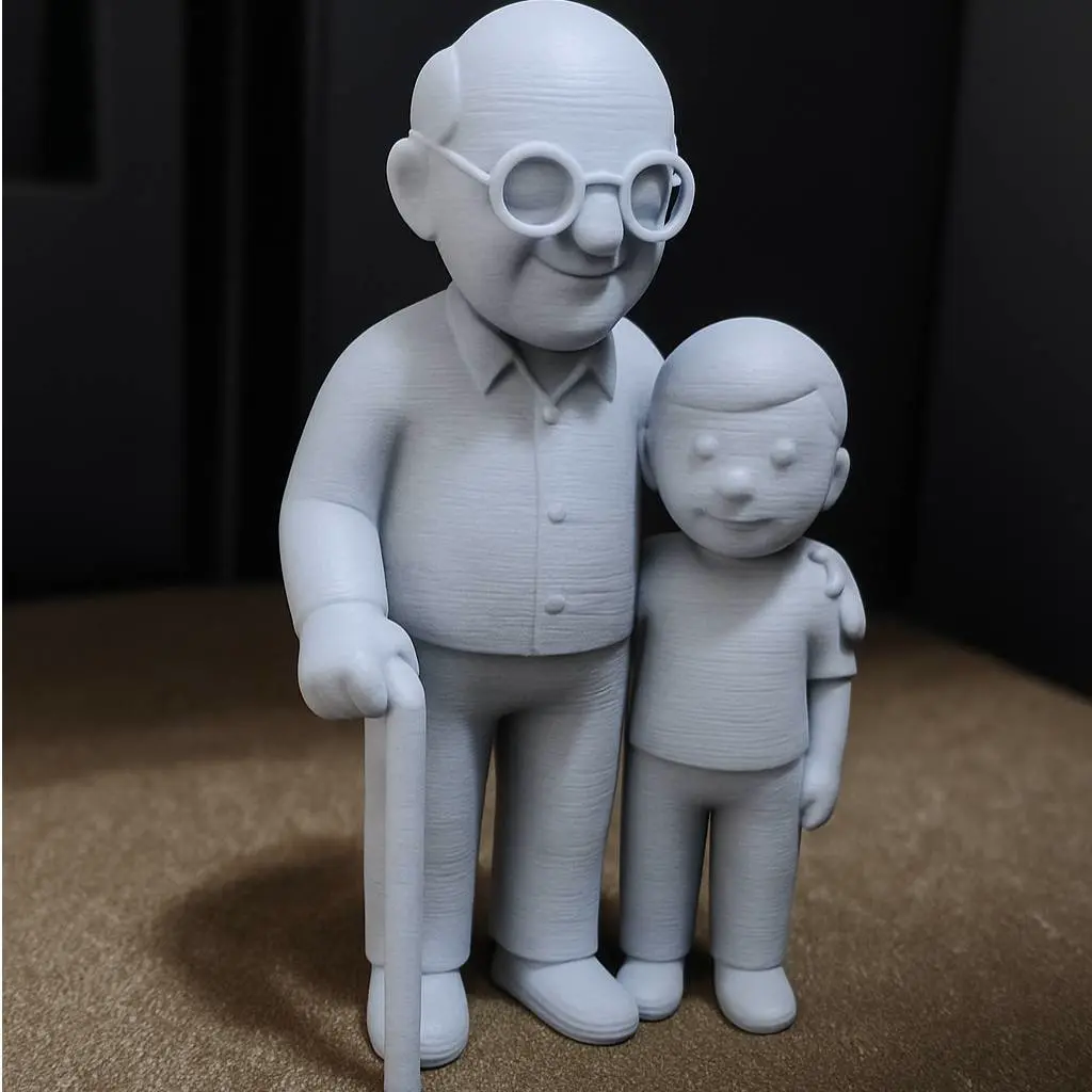 3D Printer Files | 3MF File | Grandfather and Grandson