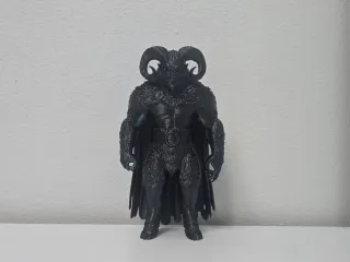 Black Furry Baphomet Christmas Figurine