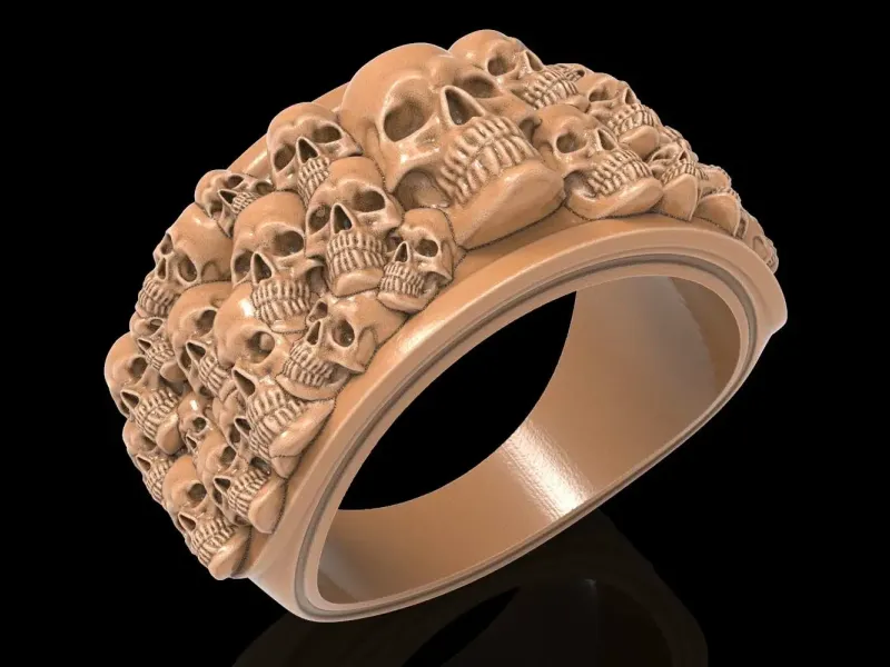 bague de  crâne 