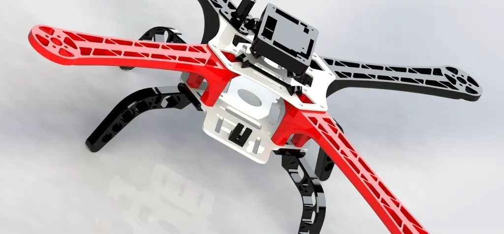 3D printed F450 type quadcopter