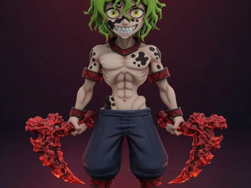 Gyutaro Chibi - Demon Slayer - sexta luna superior