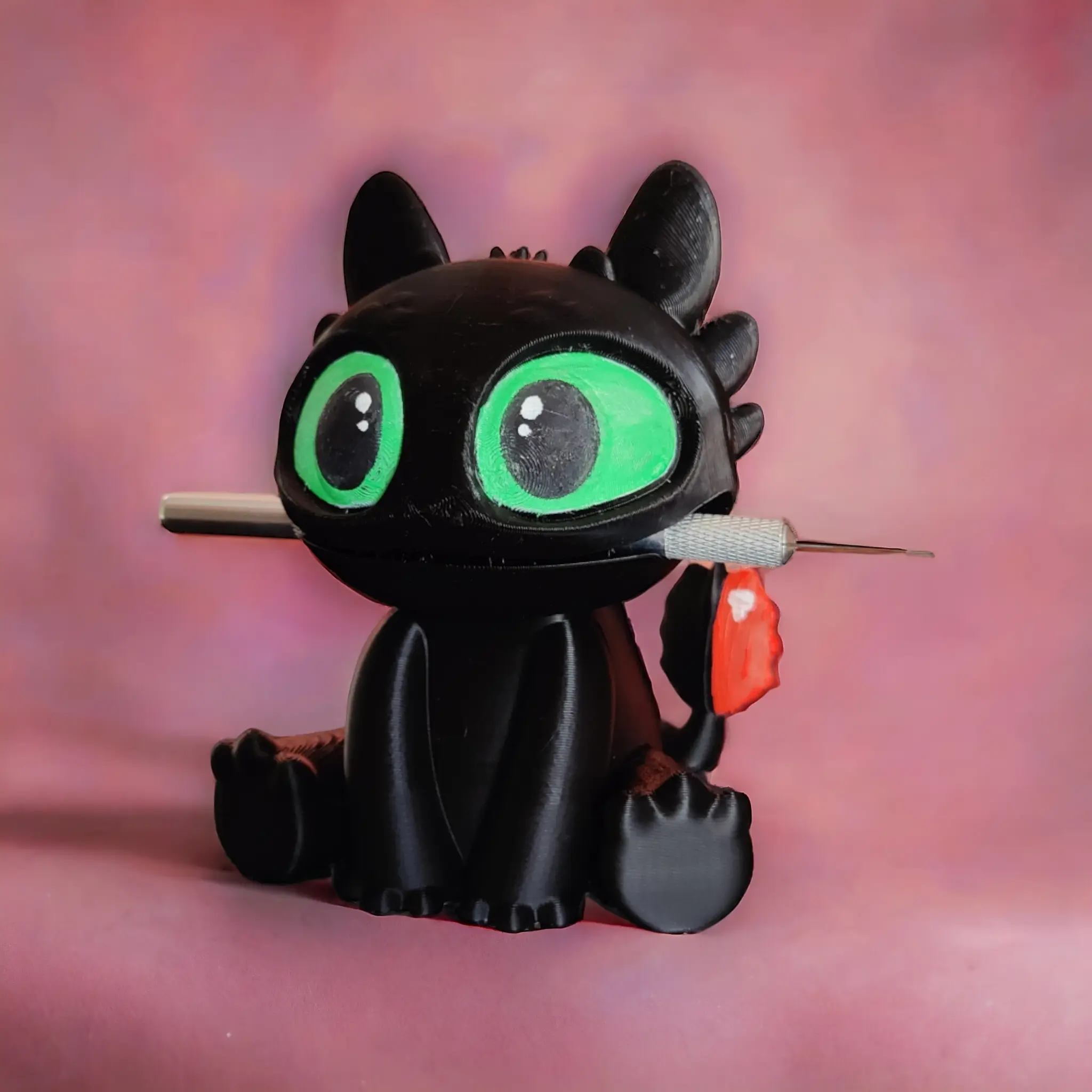 TOOTHLESS PEN HOLDER ( SUPPORT FREE ) | 3D models download | Creality Cloud