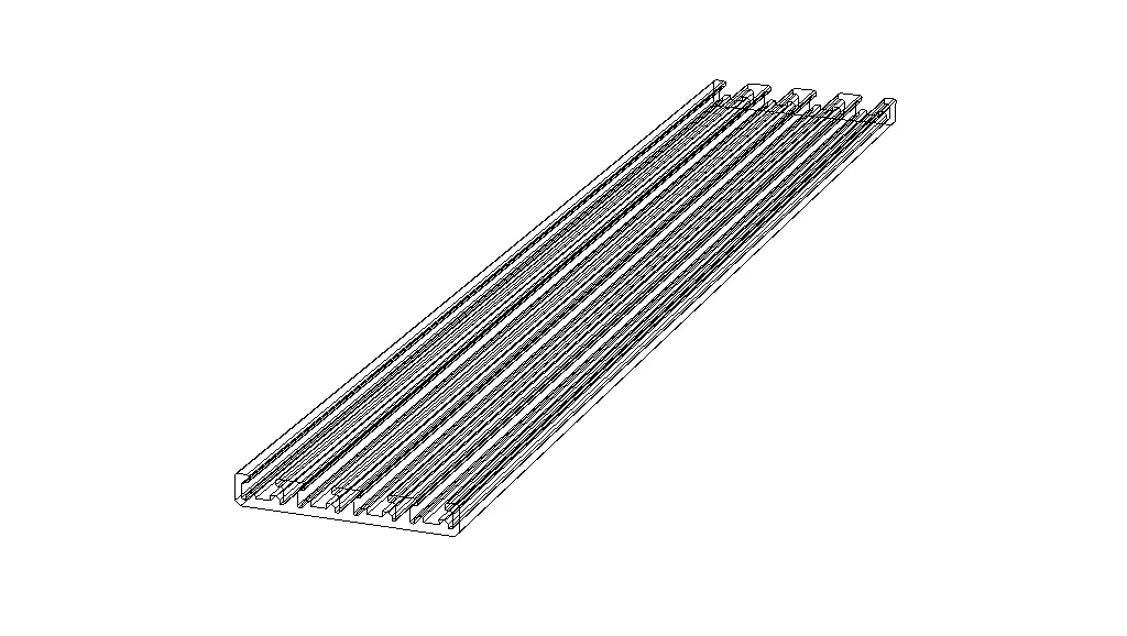 Geëxtrudeerde profielen Lineaire geleidingsrail voor mallen
