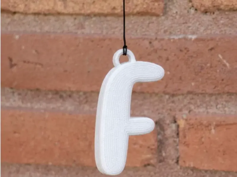 Letter F Keychain