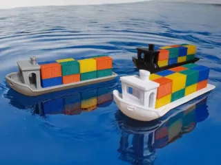 Benchy Containerschiff