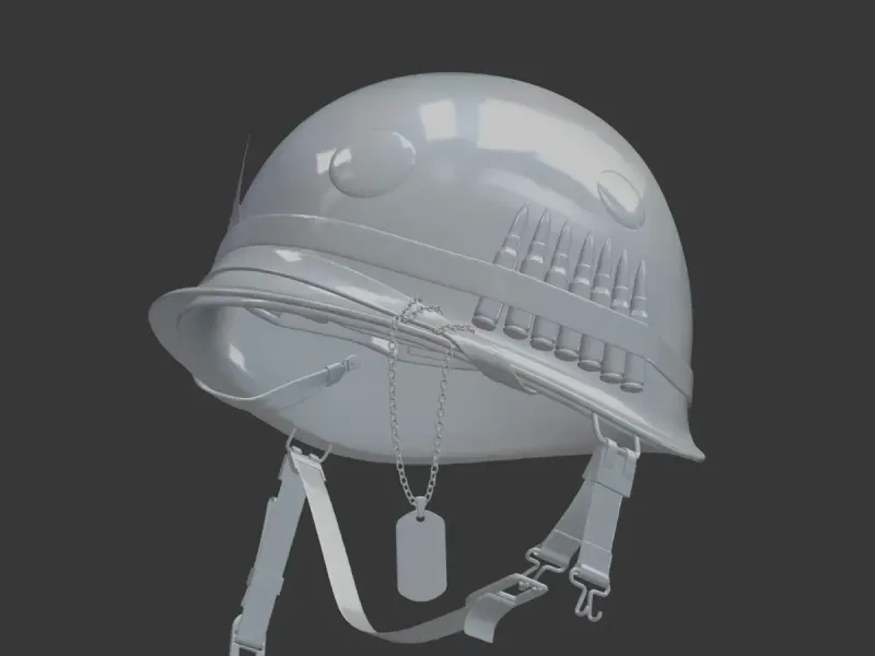Military Helmet 3D Model