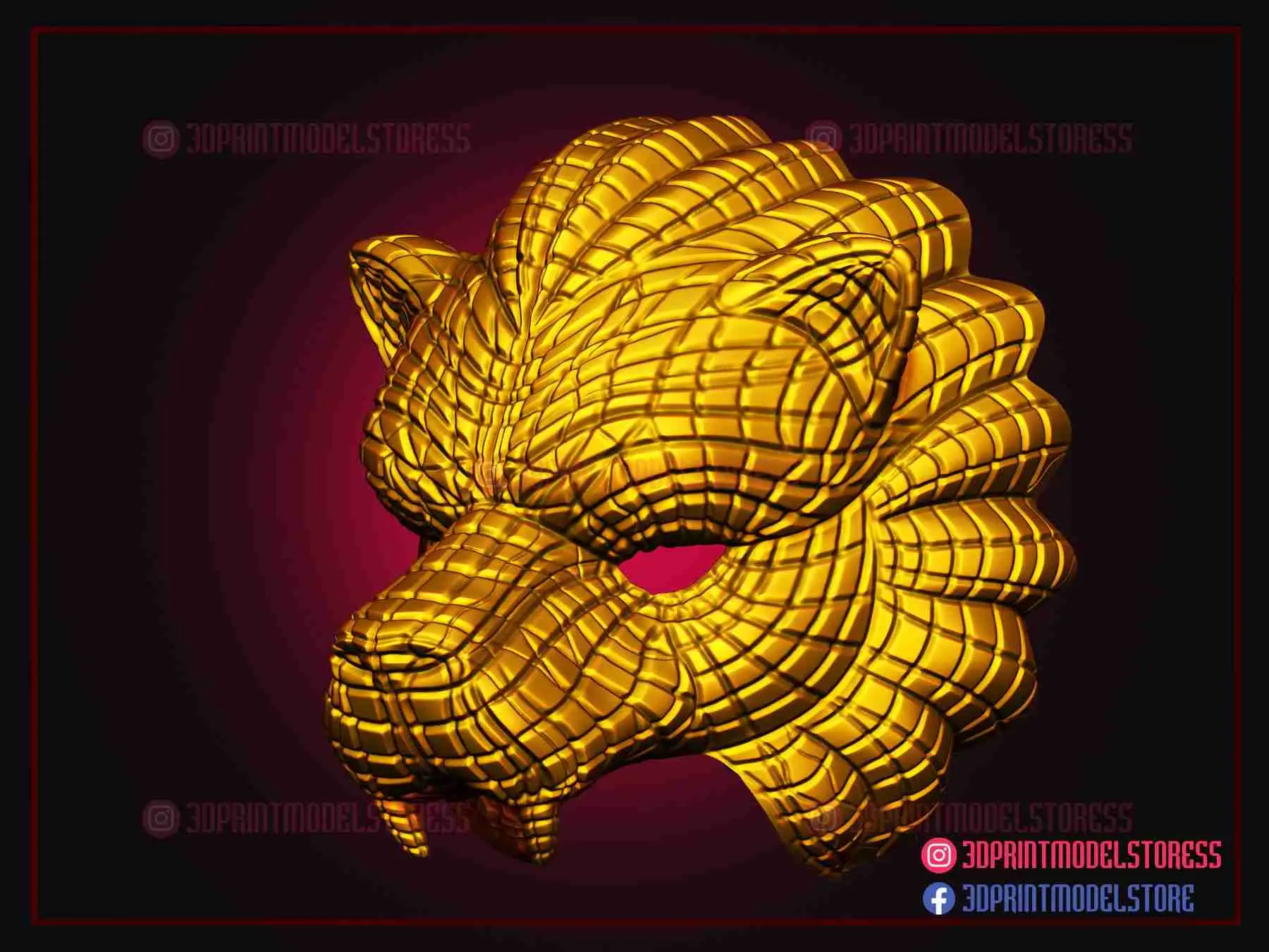 Maschera Squid Game - Maschera Squid Game Lion Vip per Cosplay