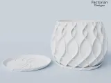 Pot de fleurs "Bellvere" | Jardinière + bac de drainage STL à imprimer en 3D-4