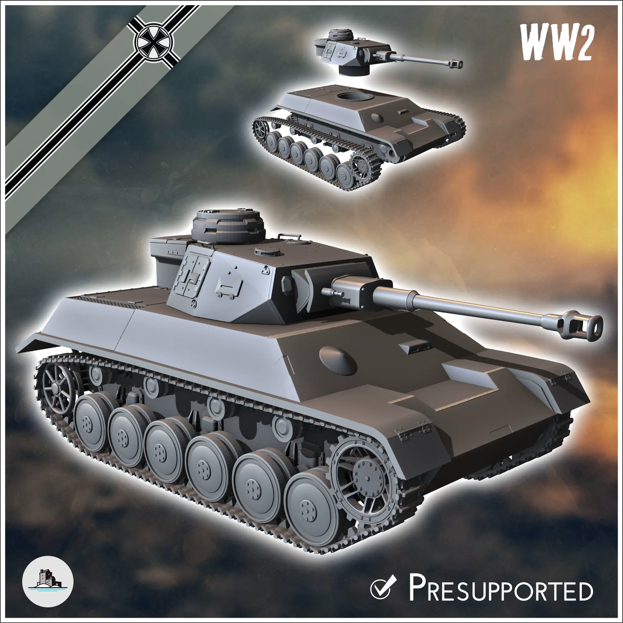 German WW2 vehicles pack (Panzer IV variants No. 3) - ww2 mi