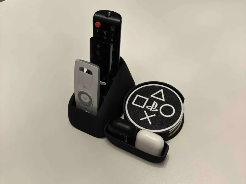 remote control stand+coaster+airpods