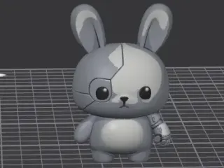 Silver Patchwork Bunny Pal – Noah0x03