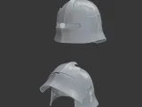 Opened Helmet & Basic Helmet – 3D Printable Models-0