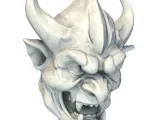 Gothic Demon Gargoyle Head – Detailed Sculpt Model-5