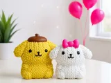 Pompompurin and Macaroon - Multipart - Knitted - Crochet-0