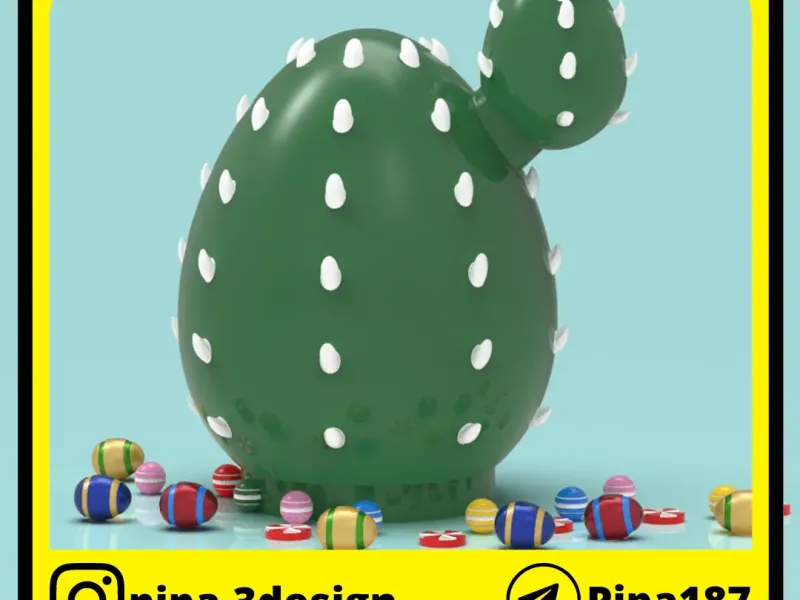 CACTUS piggy bank or easter egg